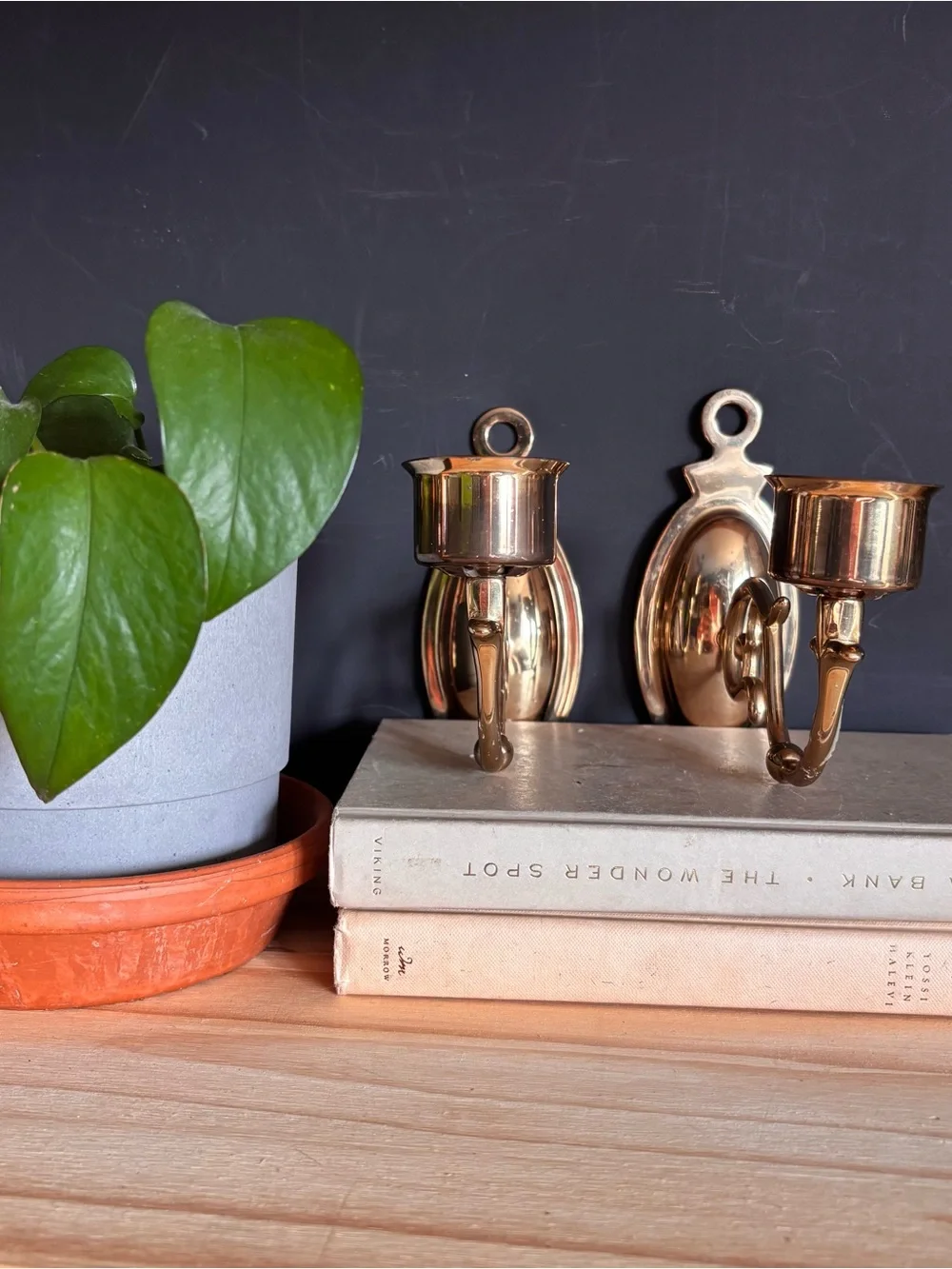 Vintage Brass Wall Sconces - Gold Finish